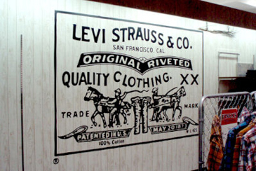 カルプ文字と行灯看板